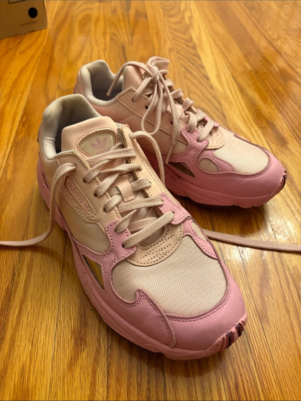 Adidas Falcon W Light Rose Pink Lace-Up Sneakers